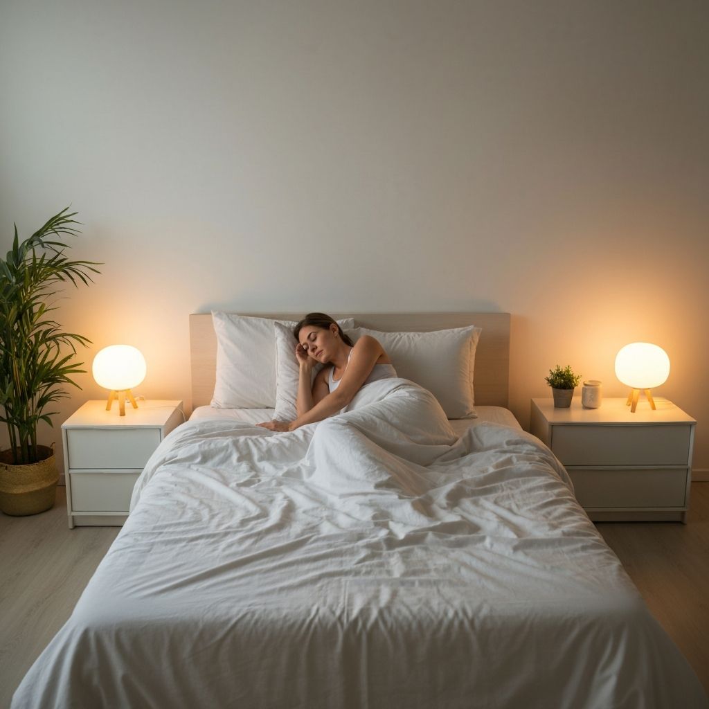 Peaceful bedroom environment with quality bedding